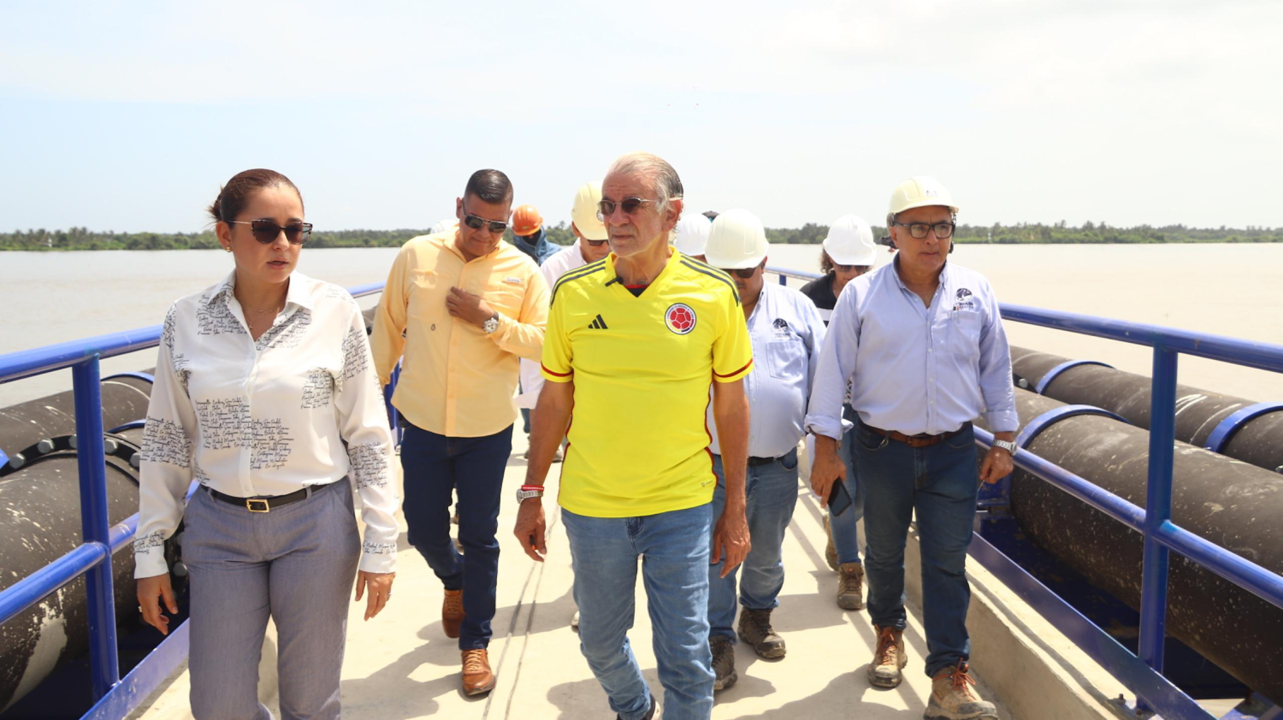 El acueducto más grande de colombia avanza en un 86%: Gobernación Del Atlántico inspecciona obras