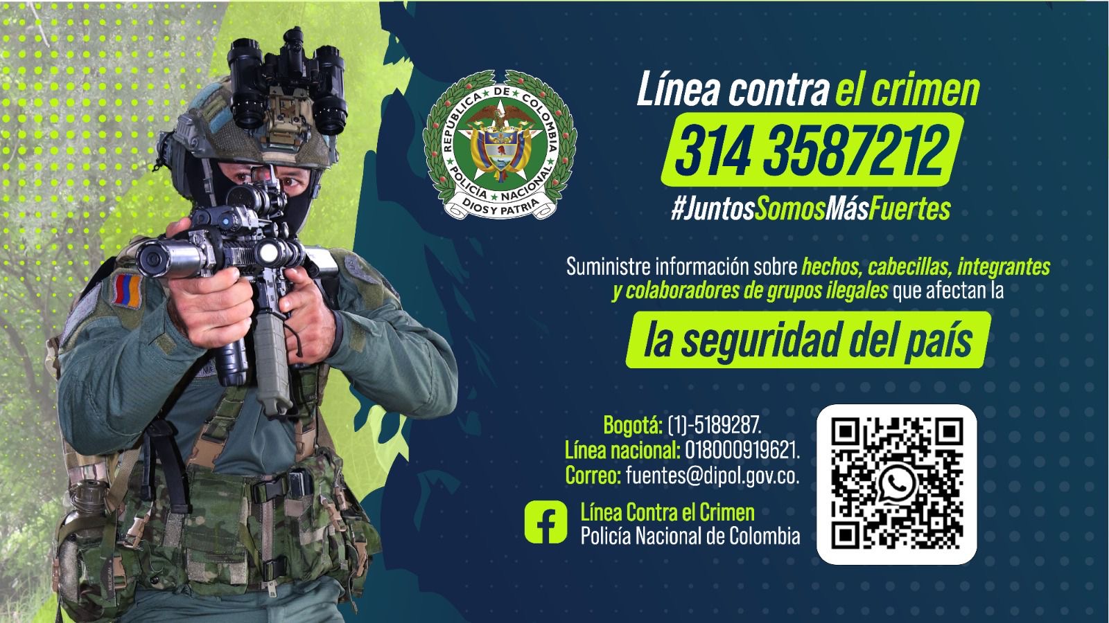 Policía Nacional fortalece canales de denuncia para combatir el crimen organizado
