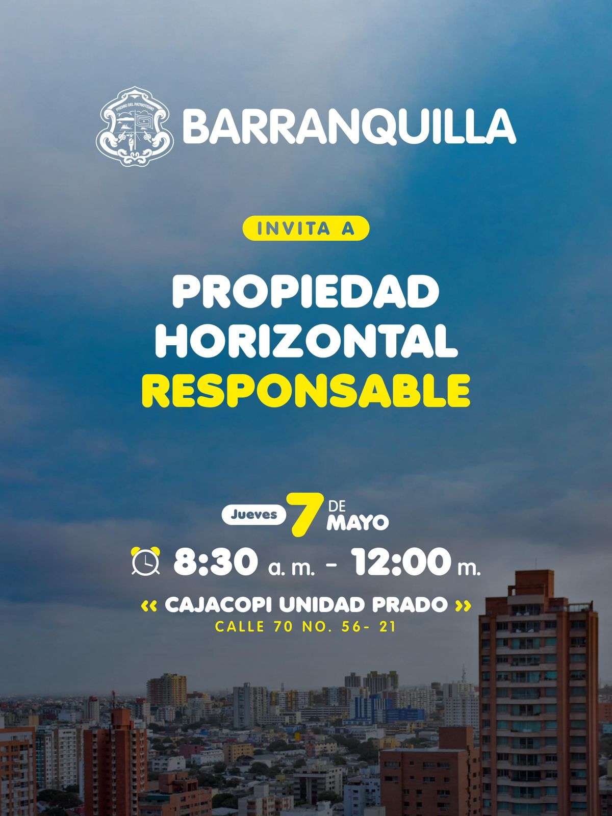 Barranquilla realizará jornada gratuita para capacitar a administradores de propiedad horizontal