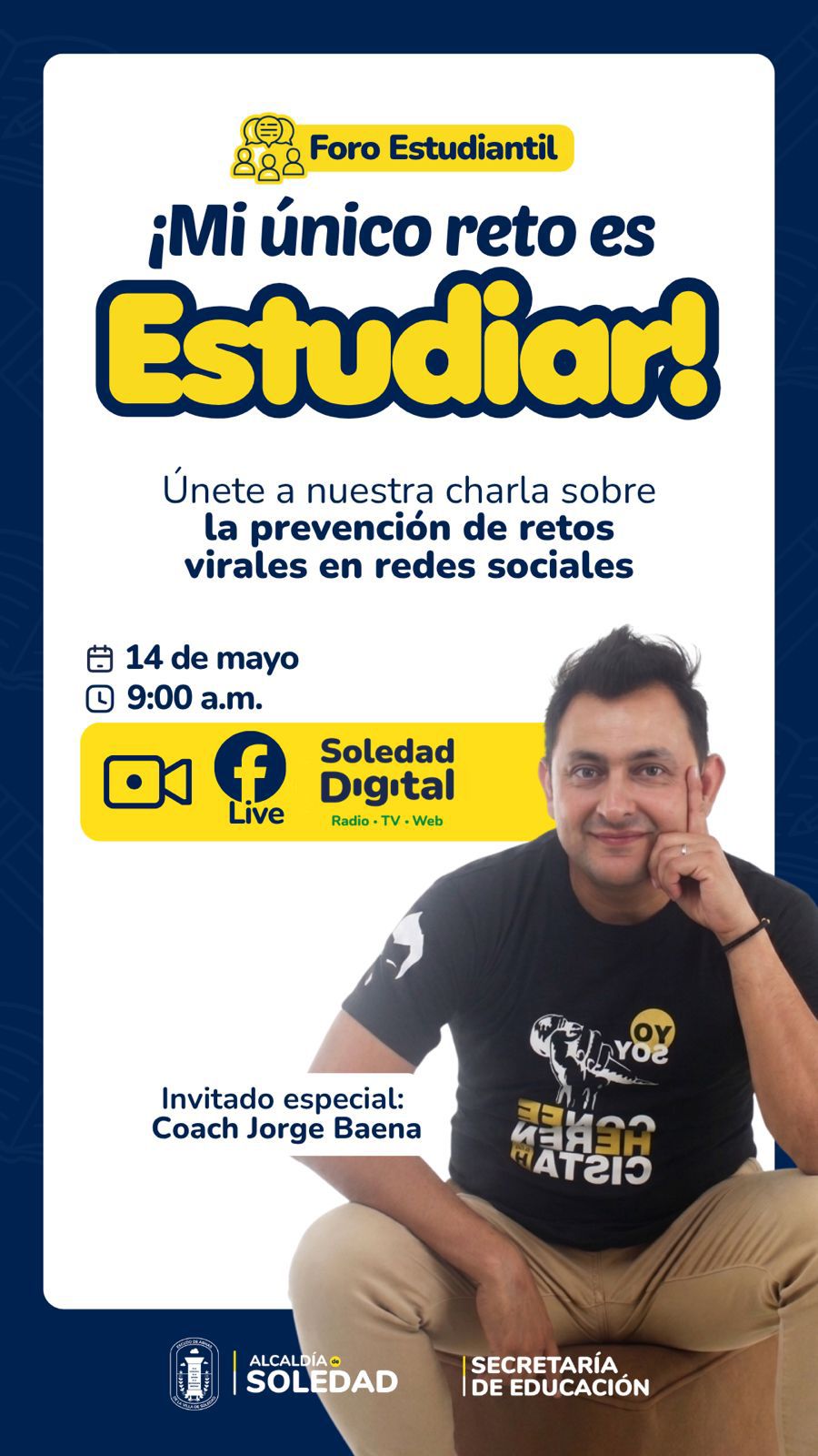 Soledad realizará foro virtual para prevenir retos virales entre jóvenes