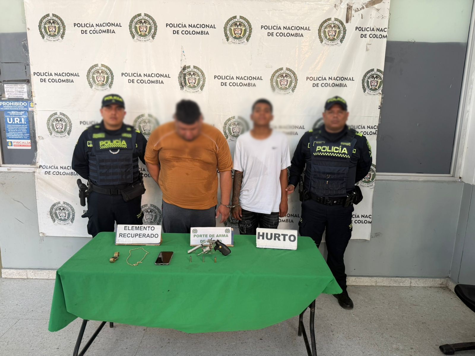 Capturan a dos presuntos delincuentes tras hurto en el norte de Barranquilla