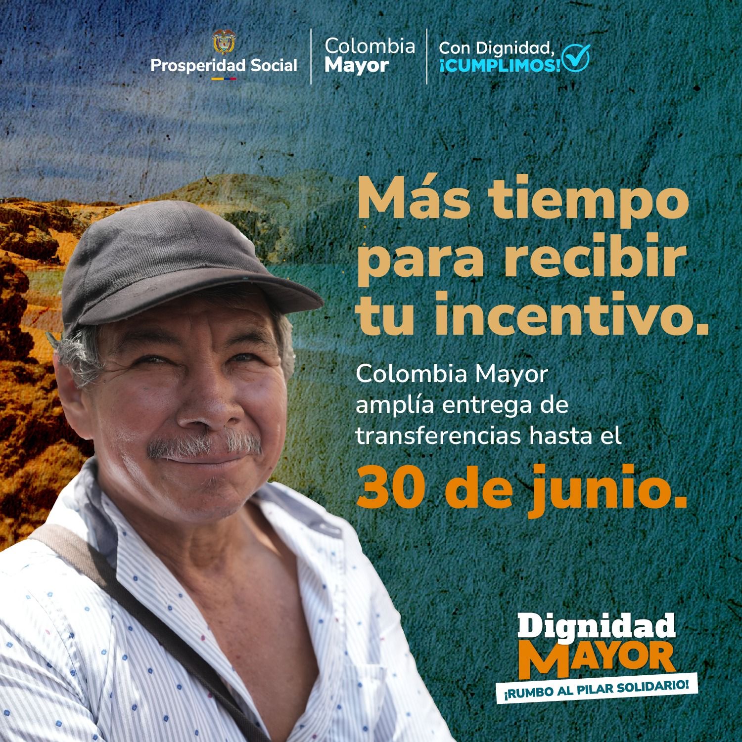 Amplían hasta el 30 de junio la entrega de transferencias de Colombia Mayor