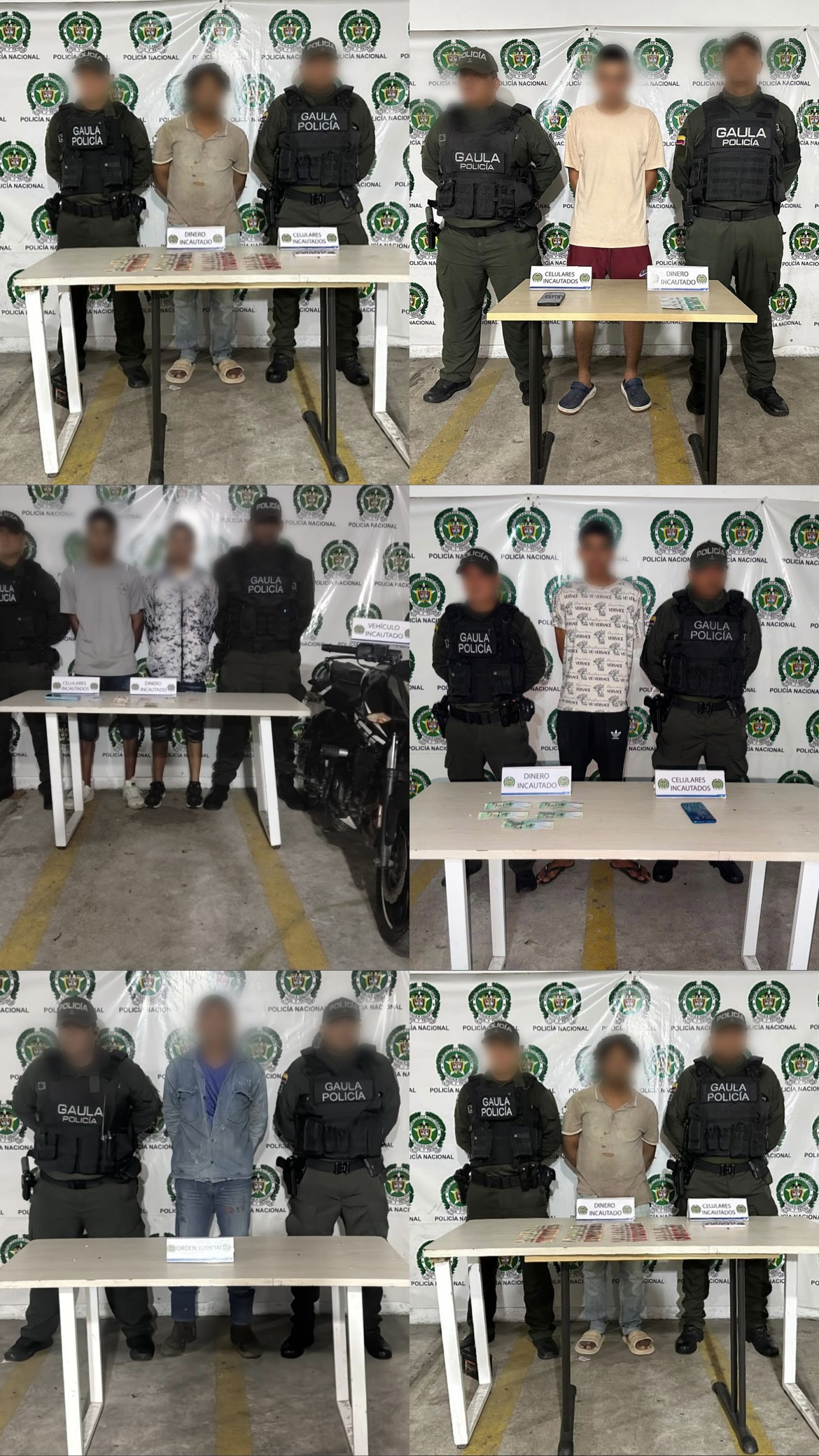 Seis personas capturadas en Barranquilla en operativos contra la extorsión