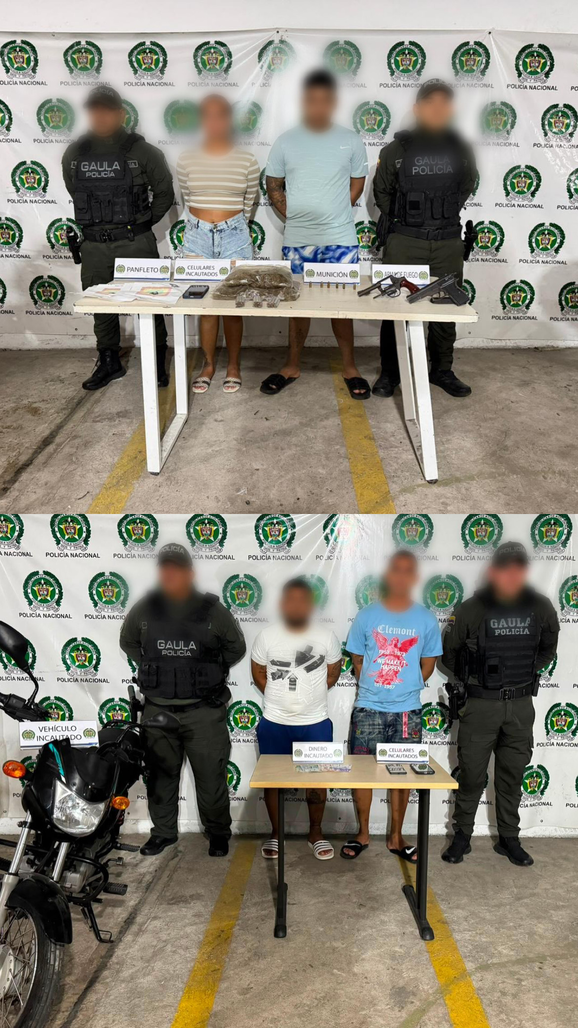 Golpe contra estructuras criminales en Soledad deja cuatro capturados y dos menores aprehendidos