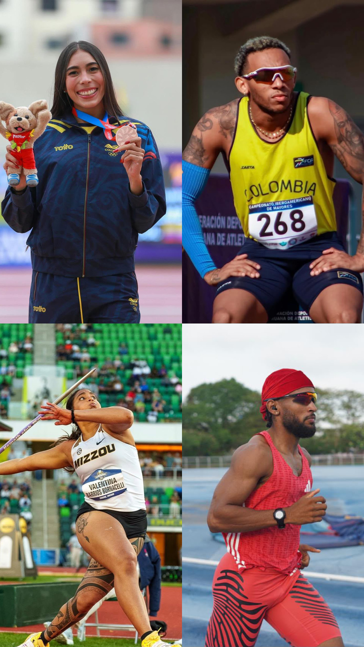 Atlántico tendrá cuatro representantes en la Selección Colombia para el Panamericano de Atletismo