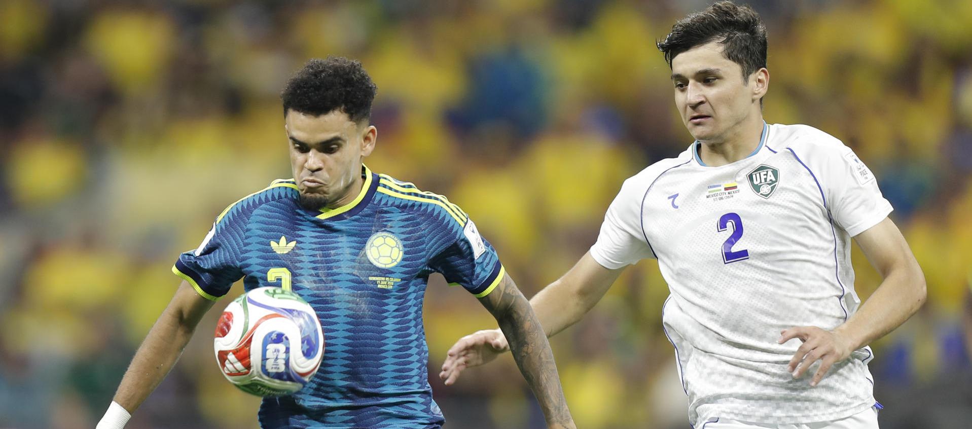 Luis Díaz cumplió su sueño mundialista y lideró el triunfo de Colombia ante Uzbekistán