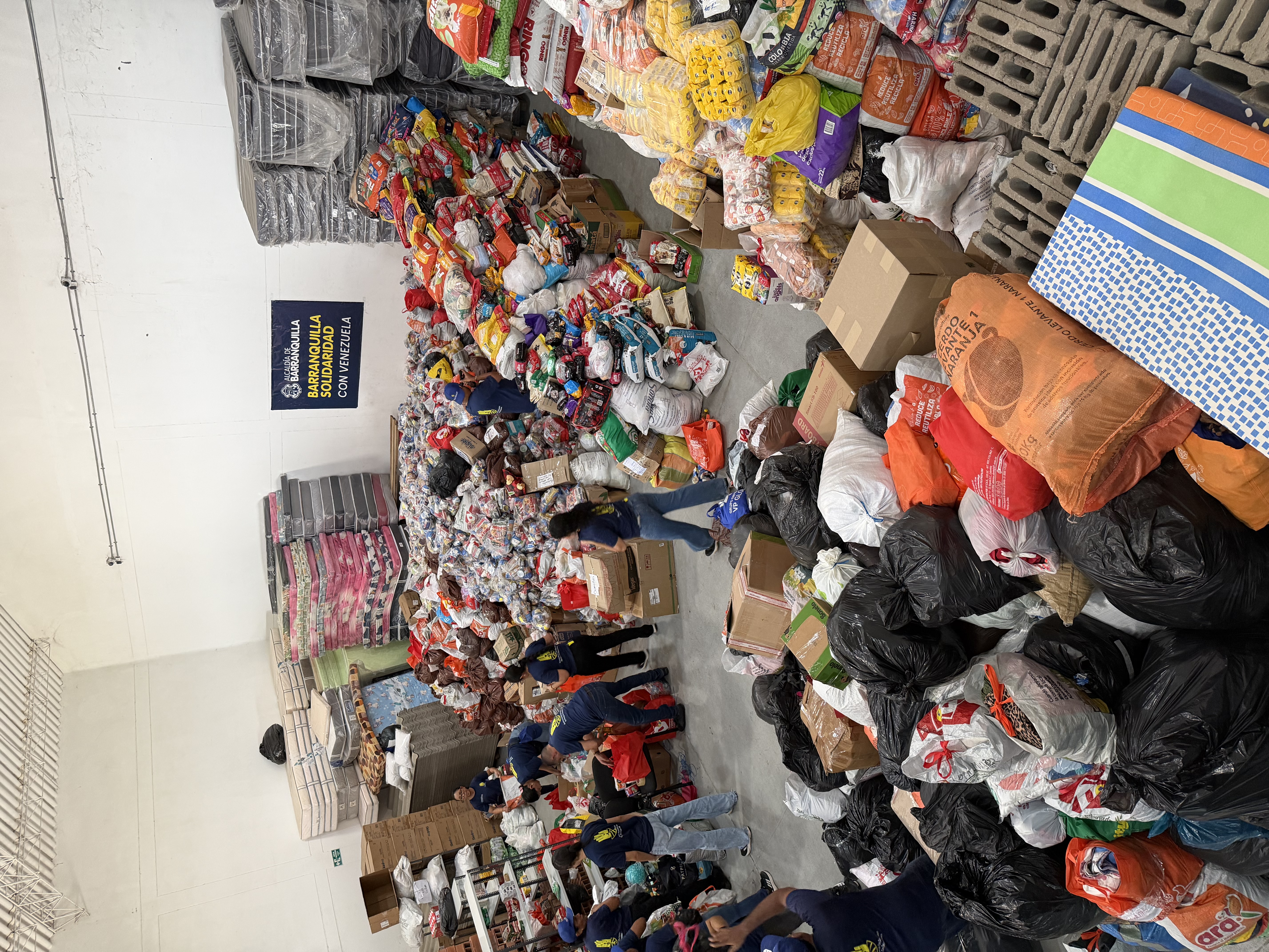 Barranquilla reúne más de 80 toneladas de ayudas para apoyar a familias afectadas en Venezuela