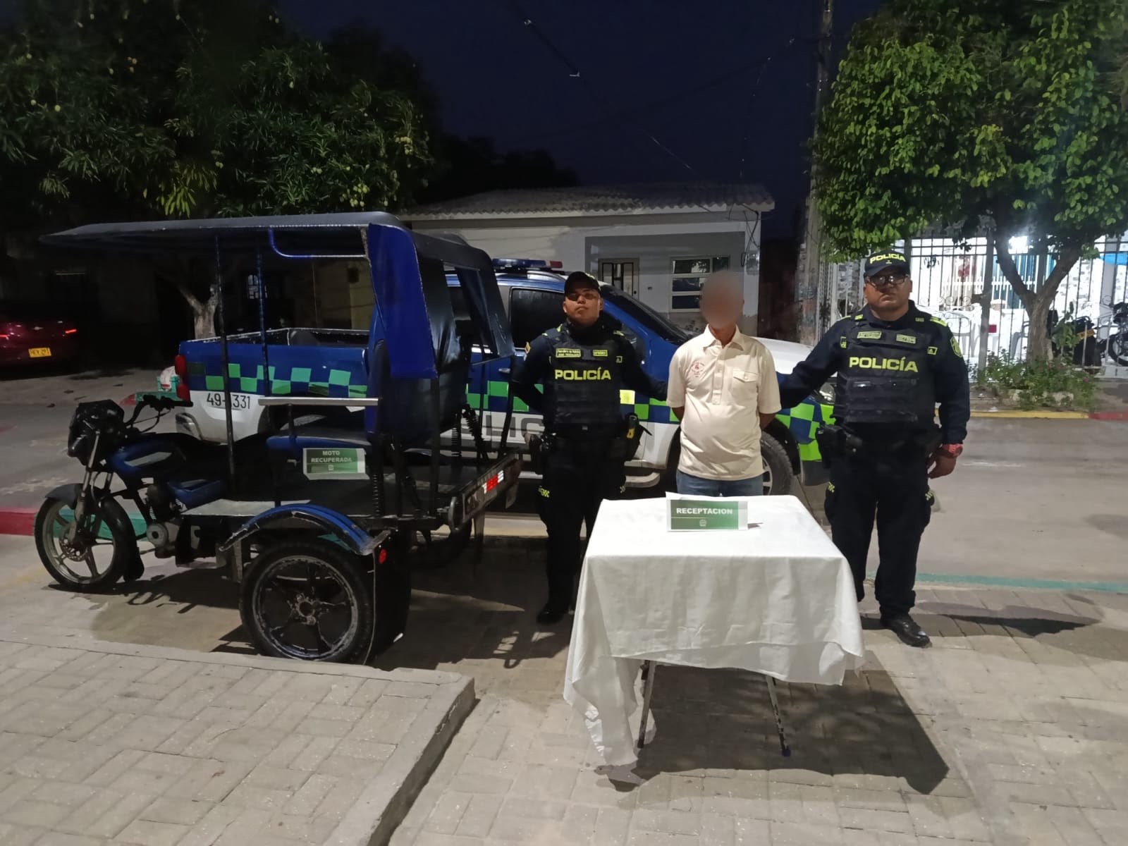 Capturan a un hombre por presunta receptación y recuperan motocicleta con reporte de hurto en Palmar de Varela