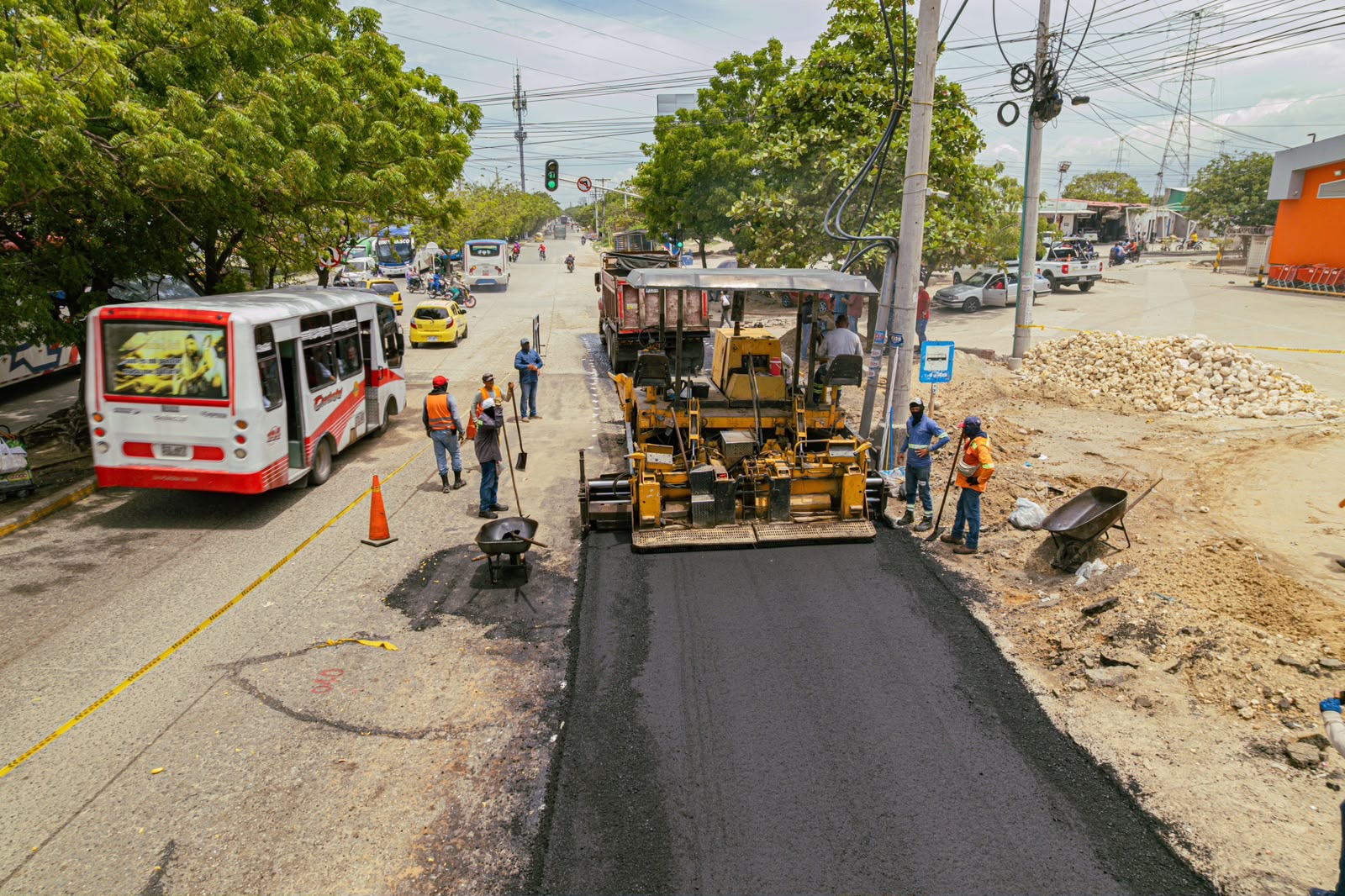 Inician obras de recuperación en la calle 63 para mejorar la movilidad en Soledad