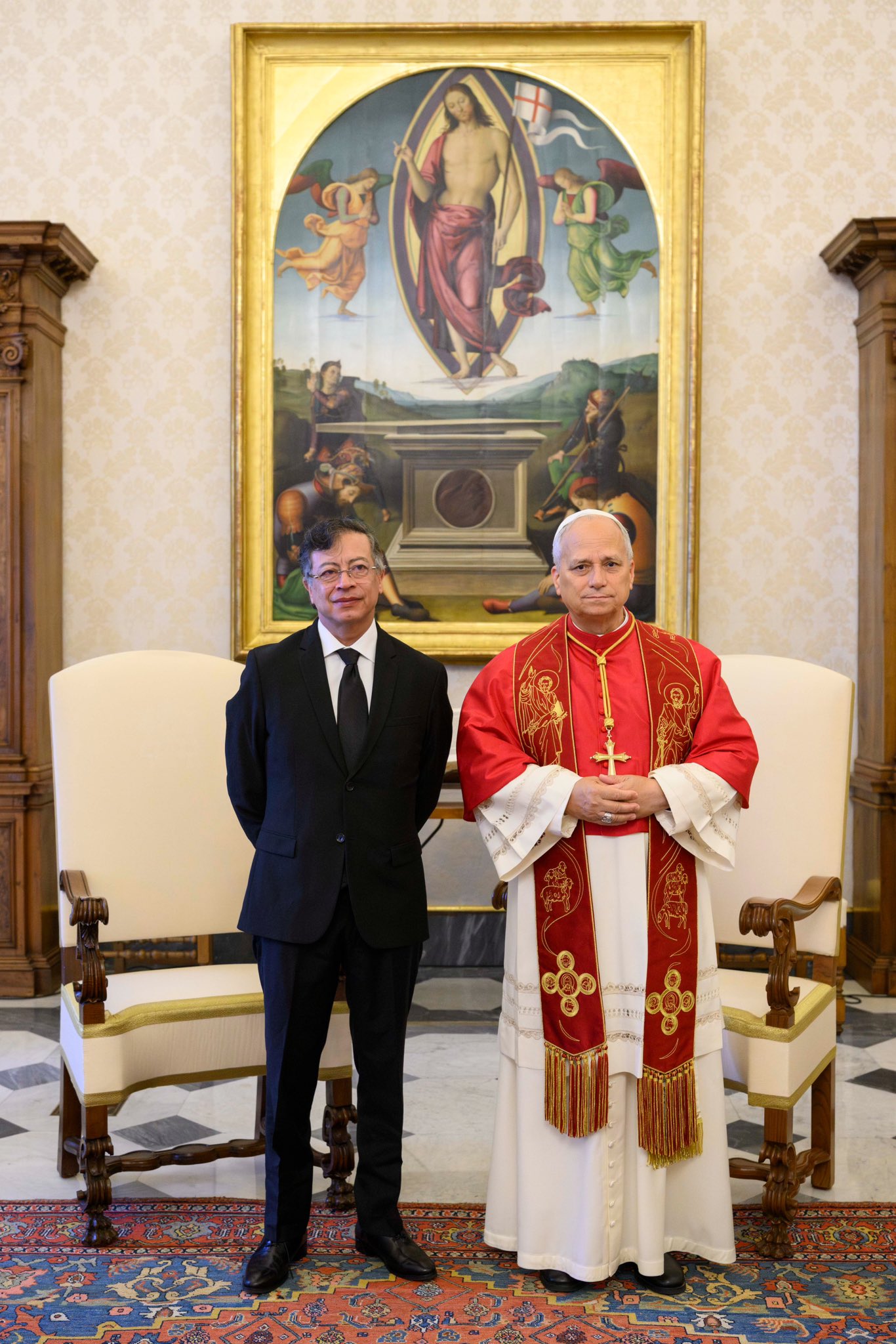 Papa León XIV y Petro dialogan en el Vaticano sobre seguridad y desafíos sociales