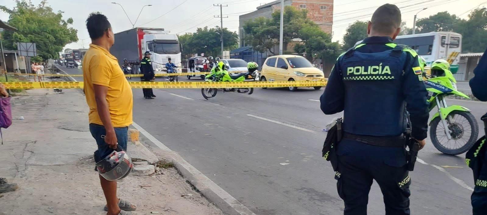 Habitante de calle murió tras ser arrollado por un taxi en la vía Oriental, en Malambo