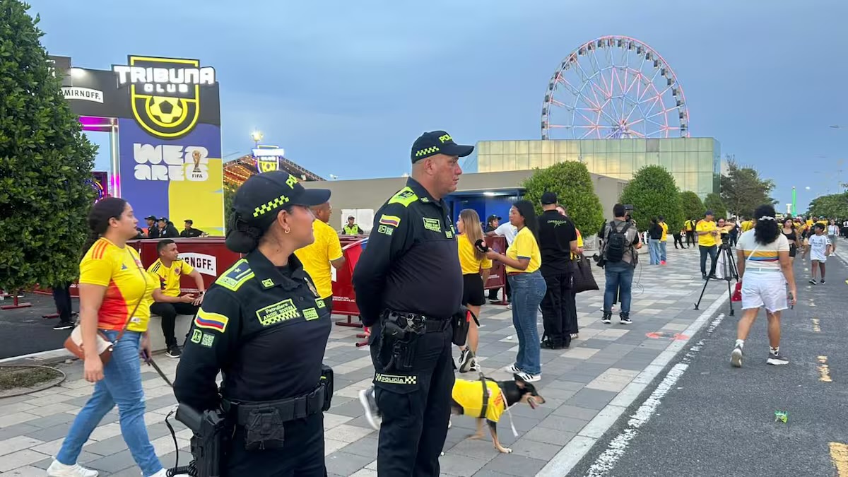 Más de 700 policías reforzarán la seguridad en Barranquilla durante el partido entre Colombia y Suiza