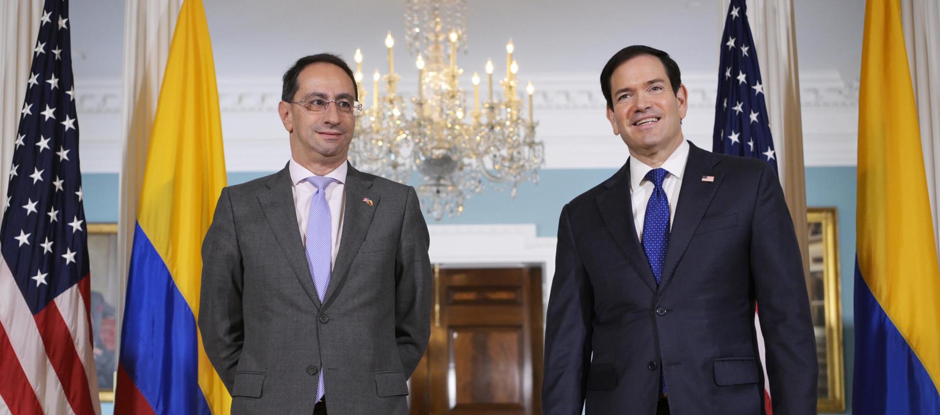 Vicepresidente electo reafirma ante Marco Rubio interés de Colombia en unirse al Escudo de las Américas