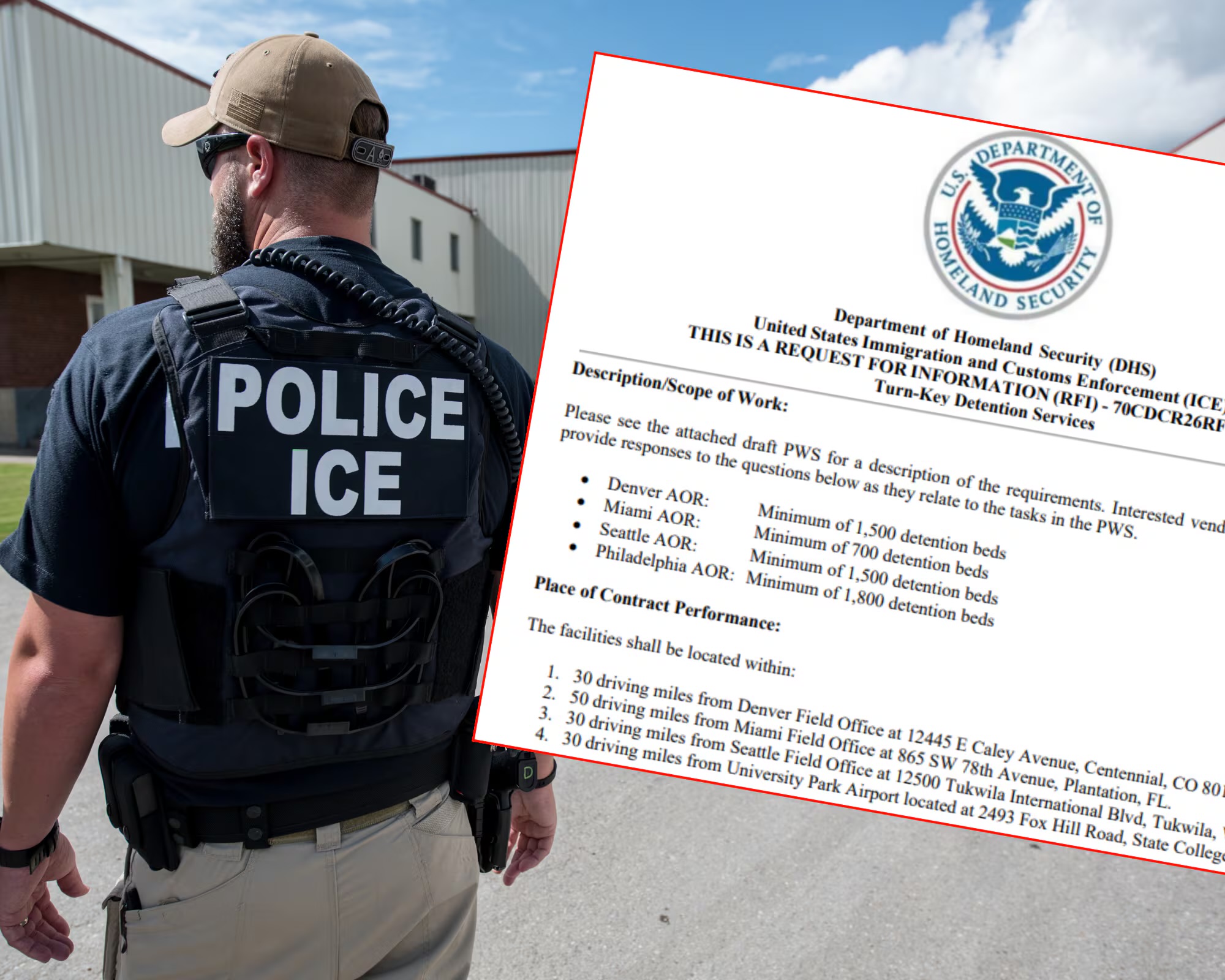 ICE ampliará capacidad para detener migrantes en EE. UU.