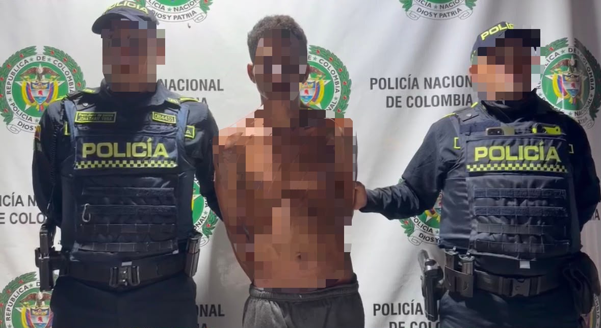 Capturan a presunto ladrón armado tras cometer un hurto en Santa Marta