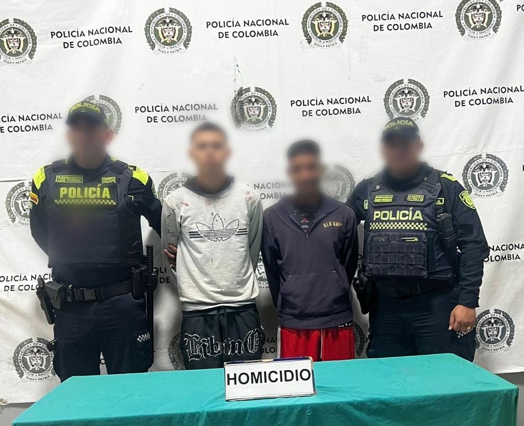 Capturan a dos presuntos responsables de un homicidio tras rápida reacción policial en Barranquilla