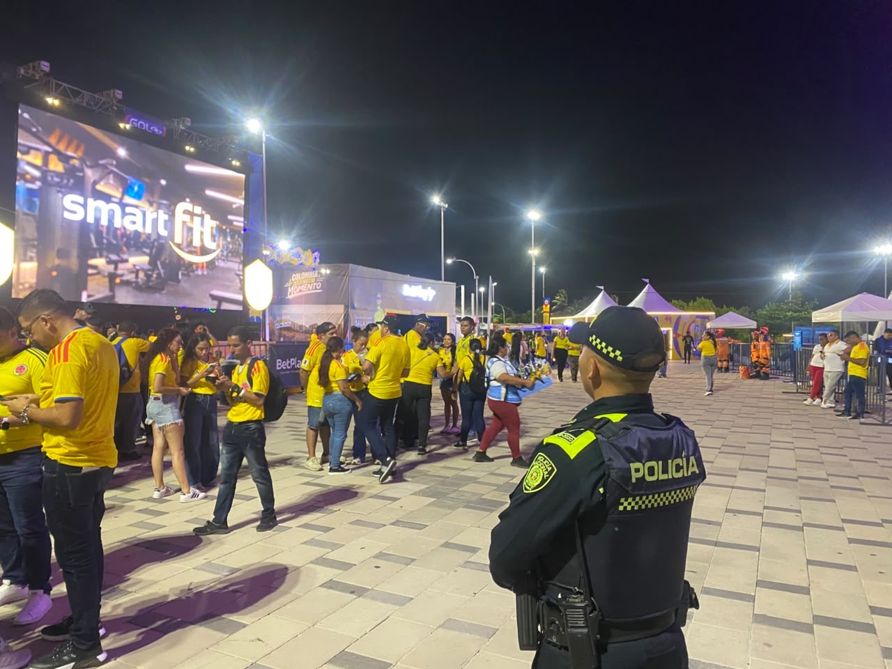 Más de 1.000 policías garantizarán la seguridad durante el partido entre Colombia y Ghana