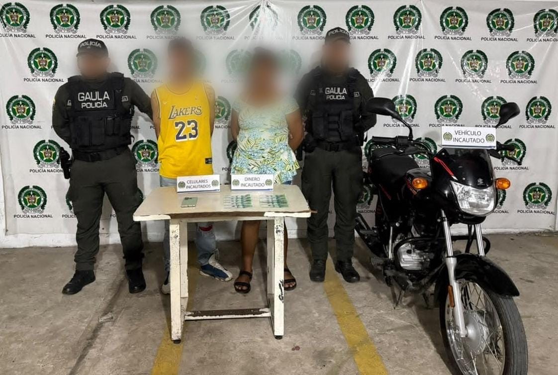 Capturan a dos presuntos extorsionistas que intimidaban a comerciantes en Barranquilla