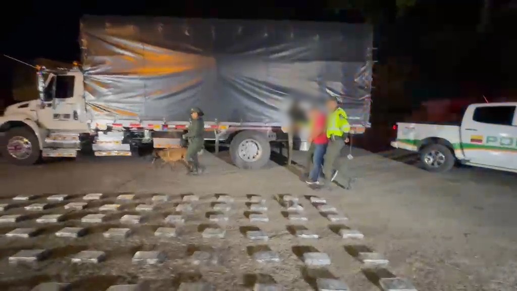 Policía incauta 134 kilos de cocaína ocultos en un camión en el Cesar