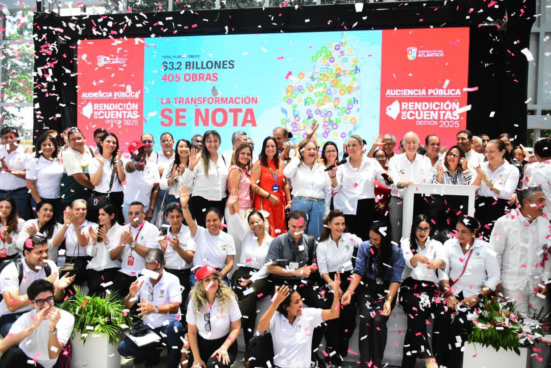 Atlántico reporta 80,37 % de cumplimiento de su Plan de Desarrollo y más de $3,2 billones en inversiones