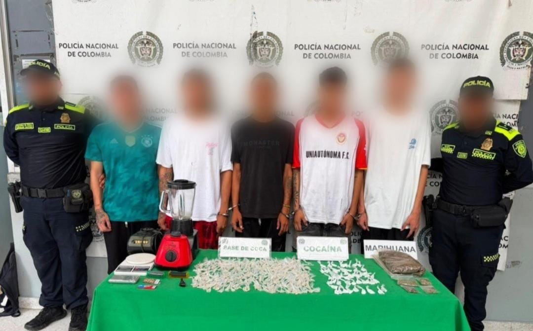 Capturan a cinco presuntos integrantes de ‘Los del Puerto’ en Puerto Colombia